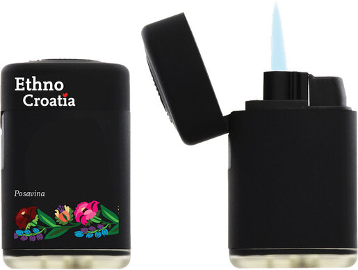 Upaljač JET Ethno Croatia Posavina crni  5/1