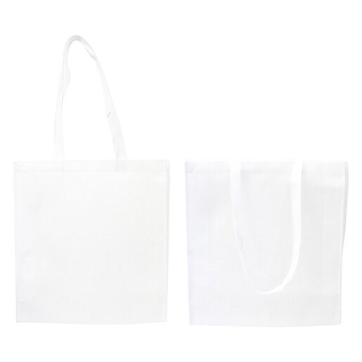 Torba shopping od netkanog tekstila bijela široka 10/1