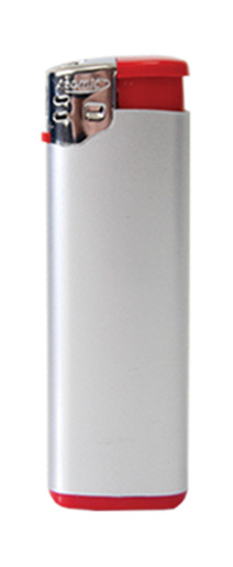 Upaljač Atomic F3 srebrno/crveni, 50 kom.