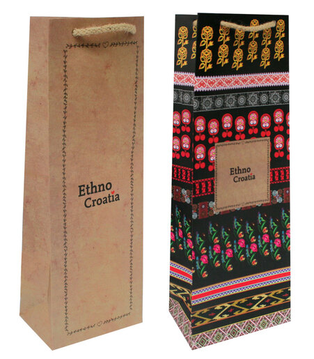Vrećica boca 13 x 36 x 8,5cm Ethno Croatia  -