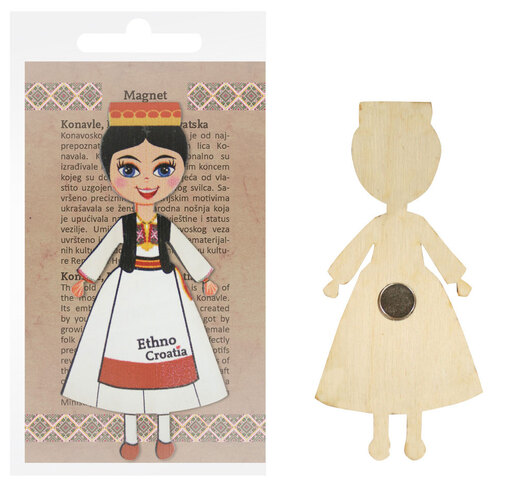Magnet drveni Ethno Croatia Konavle