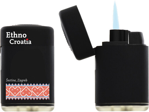 Upaljač JET Ethno Croatia Šestine crni  5/1