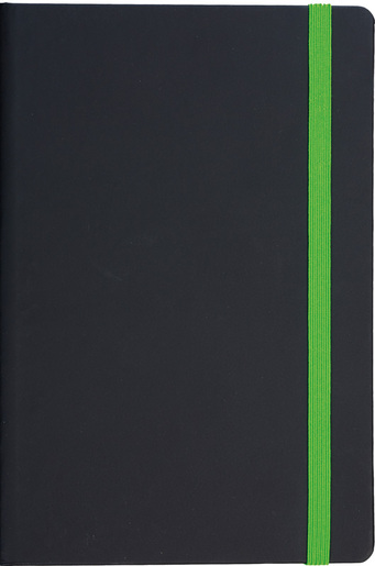 Notes FLUX A5 14x21 crno-svijetlo zeleni