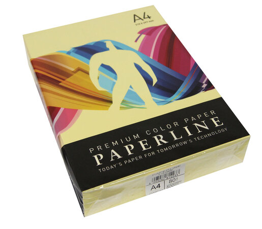 Papir ILK A4 PAPERLINE 80gr pastelni žuti 500/1