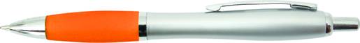 Olovka kemijska Palermo grip narančasto/srebrna, 50 kom