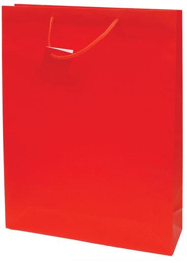 Vrećica jumbo jednobojna mat / sjaj crvena, 12 kom