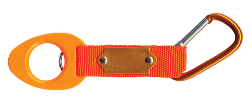 Privjesak karabin traka sa držačem za bocu narančasti