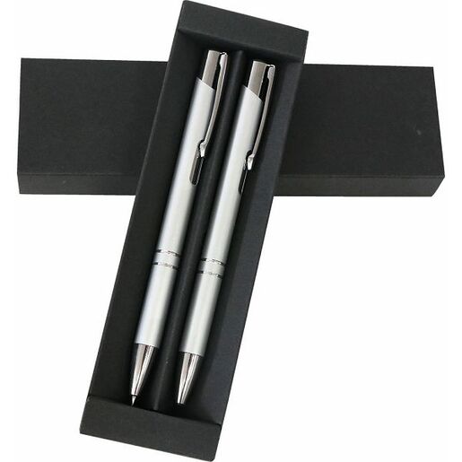 Set kemijska olovka i teh.ol.  Essex kobalt sivi, 10 kom