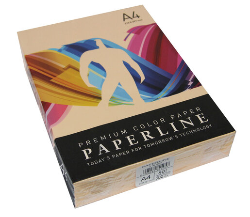 Papir ILK A4 PAPERLINE 80gr pastelni breskva 500/1