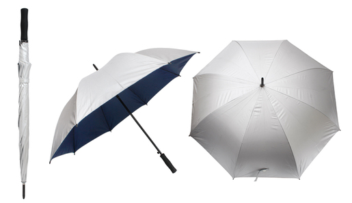 Kišobran Pan Silver 86336SM srebrno/t.plavi