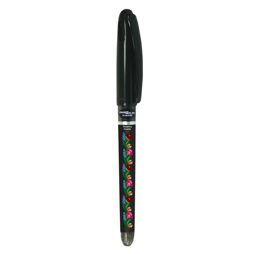 Gel pen 0,7 PENTEL EnerGel Tradio Ethno HR Posavina crno/crno