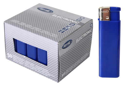 Upaljač Atomic CR FLAT plavi, 50 kom.