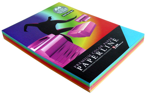 Papir ILK A4 PAPERLINE 80gr MIX 5 intenzivnih boja 250/1