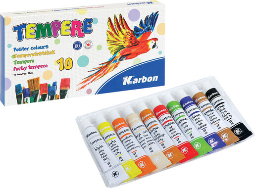 Tempera, 1/10, 18 ml, KARBON, alu tuba