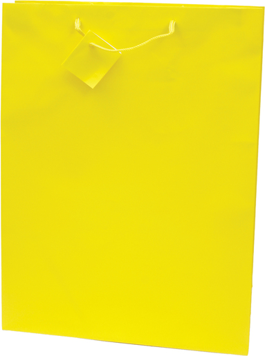 Vrećica jumbo jednobojna mat / sjaj žuta, 12 kom