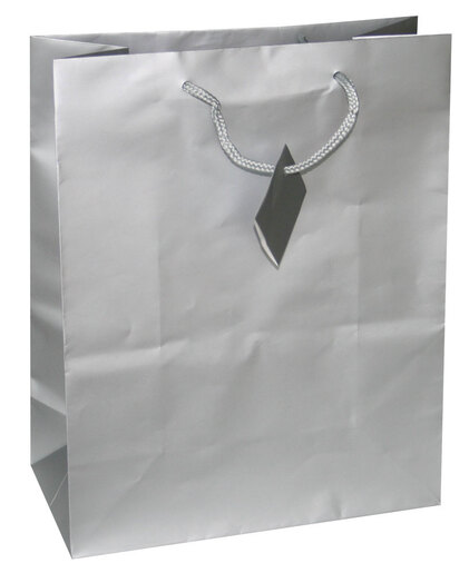 Vrećica jumbo  jednobojna  mat srebrna 12/1