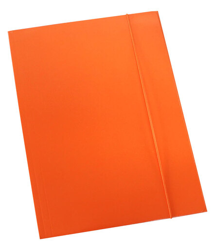 Fascikl prešpan/lak s gumicom A4 600gr OPTIMA fluo narančasti 60678
