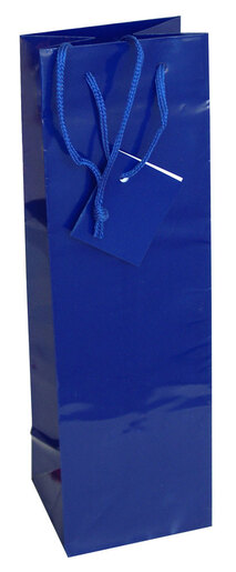 Vrećica boca JEDNOBOJNA sjaj tamno plava