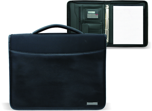 Mapa A4 Elegant s kalk. i blokom NEW crno/crna, patent