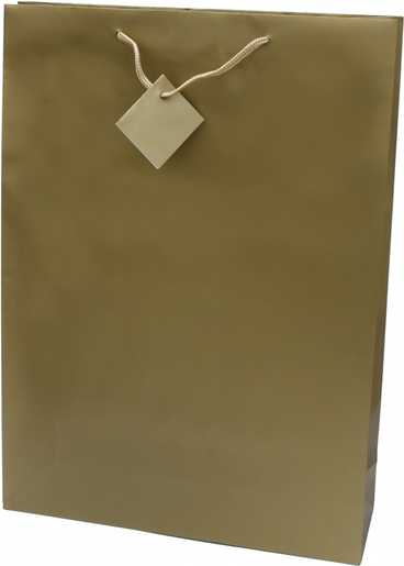 Vrećica jumbo jednobojna mat zlatna, 12 kom