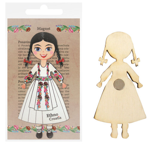 Magnet drveni Ethno Croatia Posavina