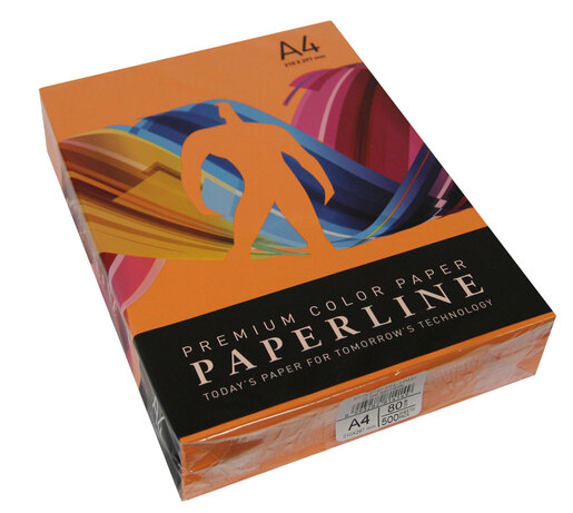 Papir ILK A4 PAPERLINE 80gr intenziv narančasti 500/1