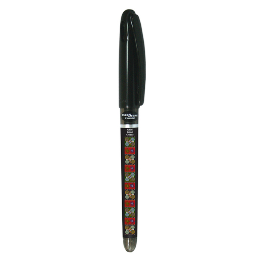 Gel pen 0,7 PENTEL EnerGel Tradio Ethno HR Ravni Kotari crno/crno