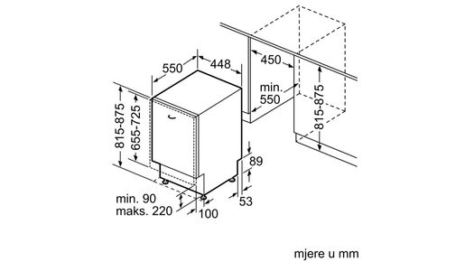 Bosch perilica posuđa SPV44IX00E