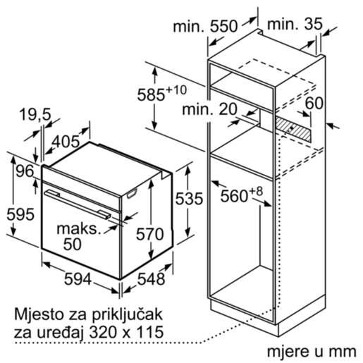 Bosch pećnica HBG5780B0