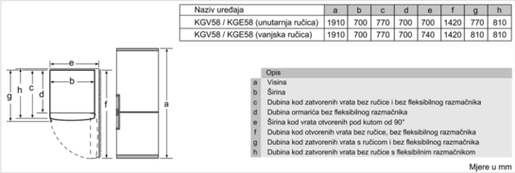 Bosch hladnjak KGV58VL31S