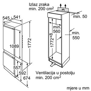 Bosch hladnjak KIV38X20