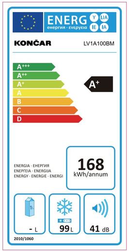 Končar zamrzivač LV1A100BM