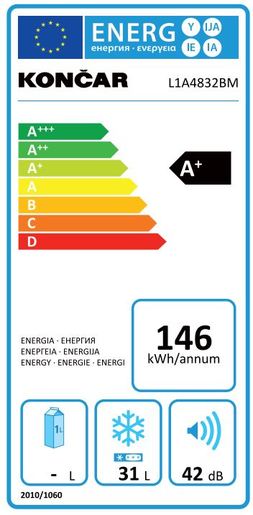 Končar zamrzivač L1A4832BM