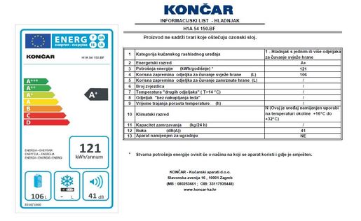 Končar hladnjak H1A 54 150.BF
