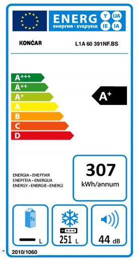 Končar zamrzivač L1A 60 391NF.BS