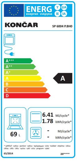 Končar štednjak SP 6004 P.BH0