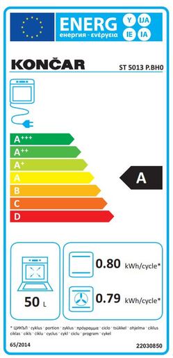 Končar štednjak ST 5013 P.BHO