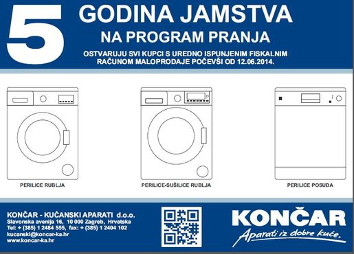 Končar perilica rublja PR 12 7.FC3