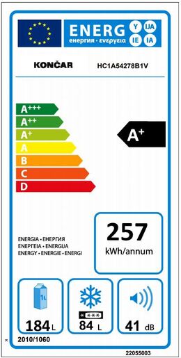 Končar hladnjak HC1A54278B1V