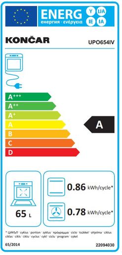 Končar pećnica UPO654IV