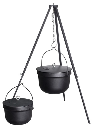 Plamen kotlić sa poklopcem 10 L (nogari nisu uključeni)