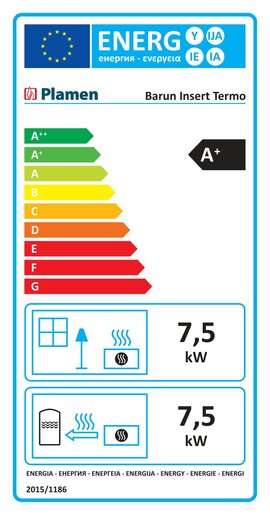 Plamen kamin Barun Insert Termo