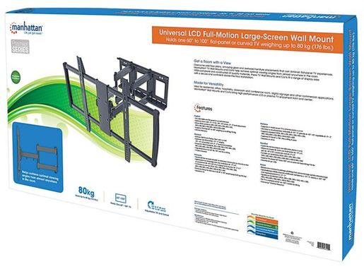 MANHATTAN zidni nosač za TV 60" do 100", Full-Motion