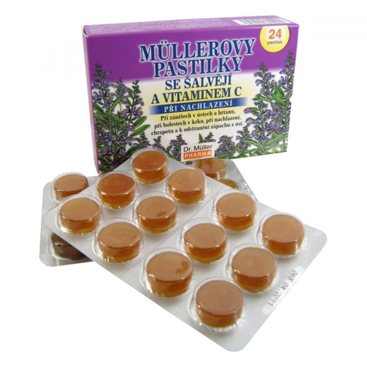 Dr. Müller  Anginal pastile s kaduljom i vitaminom C a 24 komada