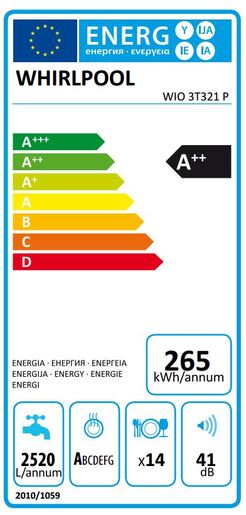 Whirlpool perilica posuđa WIO 3T321 P