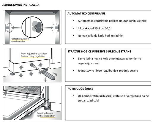 Whirlpool perilica posuđa WIC 3C23 PEF