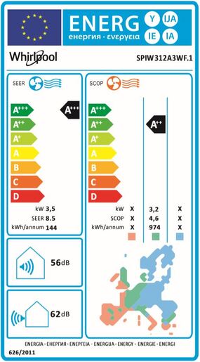 Whirlpool klima uređaj SPIW312A3WF.1