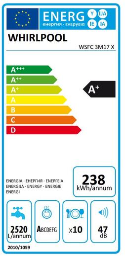 Whirlpool perilica posuđa WSFC 3M17 X