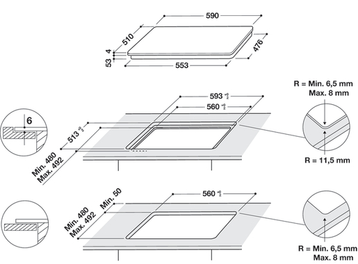 Whirlpool ploča SMO 604OF/NE