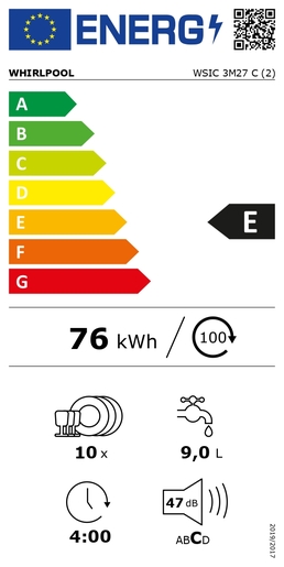Whirlpool perilica posuđa WSIC 3M27 C